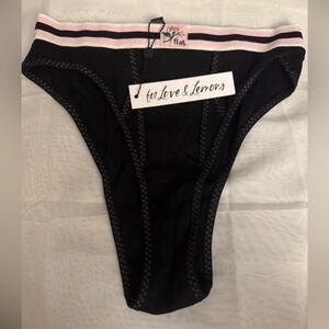 For Love And Lemons F&L super hot flirty high cut Lila black Panty -NWT - Size S